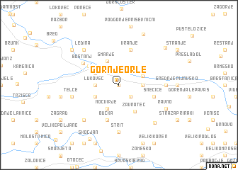 map of Gornje Orle