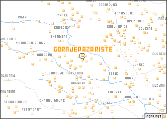 map of (( Gornje Pazarište ))