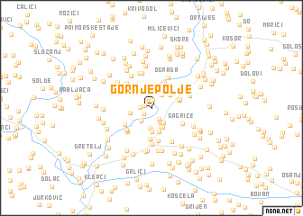 map of Gornje Polje