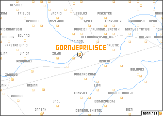 map of Gornje Prilišće