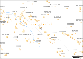 map of Gornje Runje