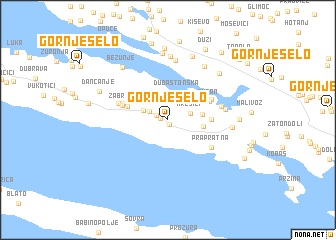 map of Gornje Selo