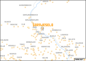 map of Gornje Selo