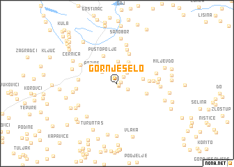 map of Gornje Selo