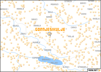 map of Gornje Šikulje