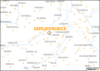 map of Gornje Sinkovce