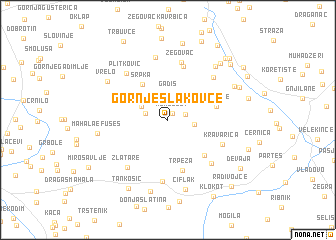 map of Gornje Slakovce