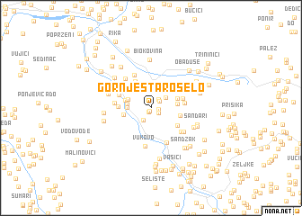 map of Gornje Staro Selo