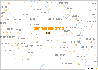map of Gornje Suhotno