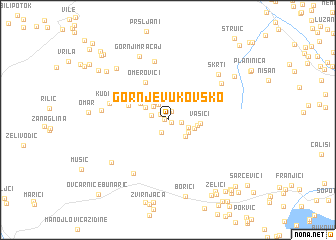 map of Gornje Vukovsko