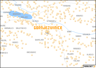 map of Gornje Živinice
