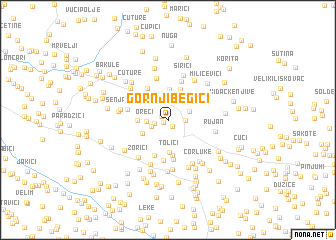 map of Gornji Begići