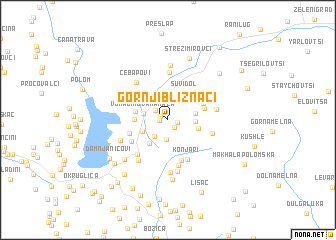 map of Gornji Bliznaci