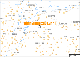 map of Gornji Brezovljani