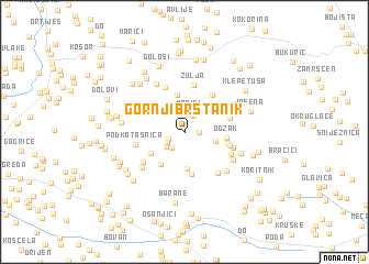 map of Gornji Brštanik