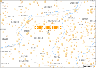 map of Gornji Bušević