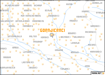 map of Gornji Črnci