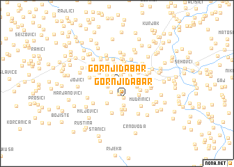 map of Gornji Dabar