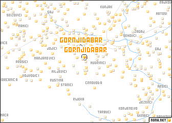 map of Gornji Dabar