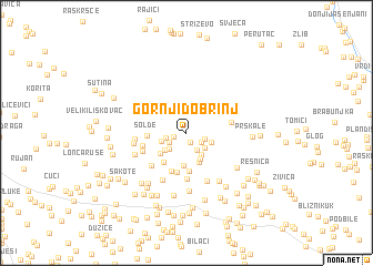 map of Gornji Dobrinj