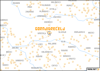 map of Gornji Drecelj
