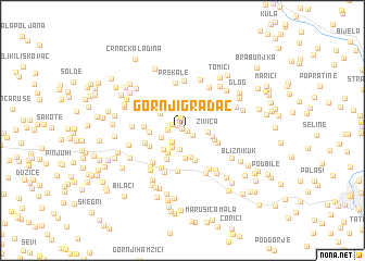 map of Gornji Gradac