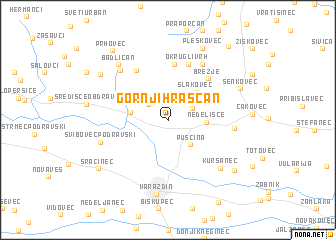 map of Gornji Hrašćan