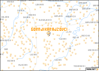 map of Gornji Karajzovci