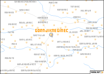 map of Gornji Kneginec