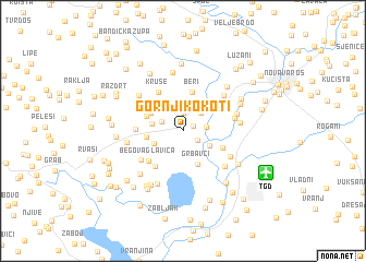 map of Gornji Kokoti