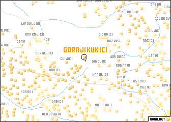 map of Gornji Kukići