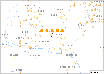 map of Gornji Labusi