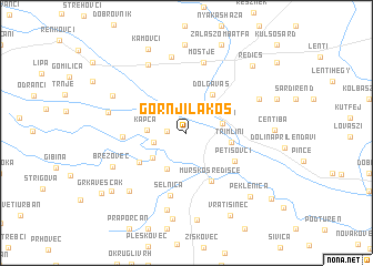 map of Gornji Lakoš