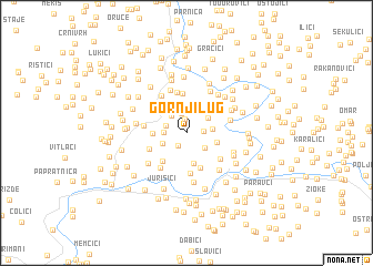 map of Gornji Lug