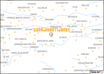 map of Gornji Martijanec