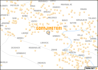 map of Gornji Meteri