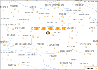 map of Gornji Mihaljevec