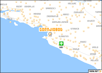 map of Gornji Obod