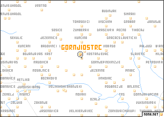 map of Gornji Oštrc