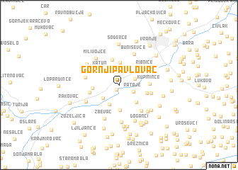 map of Gornji Pavlovac