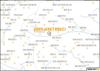 map of Gornji Petrovci