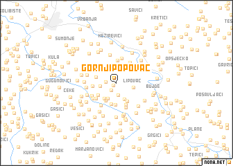 map of Gornji Popovac