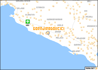 map of Gornji Radovčići