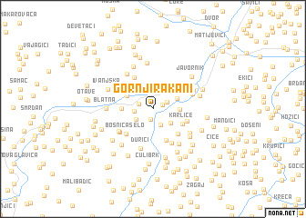 map of Gornji Rakani