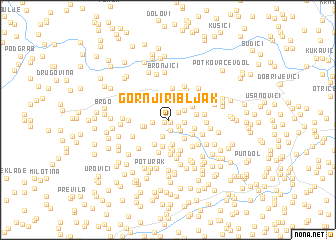 map of Gornji Ribljak