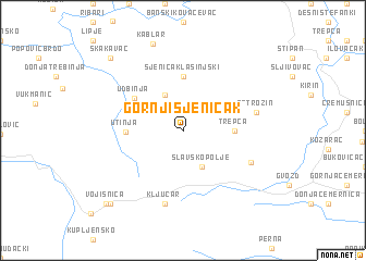 map of Gornji Sjeničak