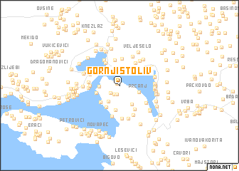 map of Gornji Stoliv