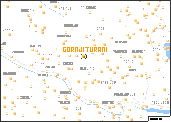 map of Gornji Turani