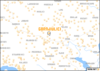 map of Gornji Ulići