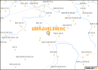 map of Gornji Velemerić